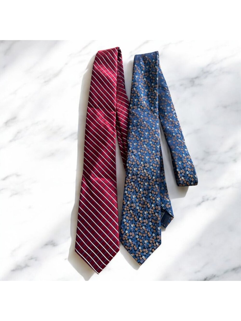 US POLO ASSOCIATION Set of 2 Blue Red Men's Ties